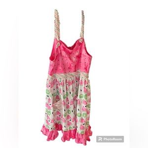 New way color watermelon sleeveless dress